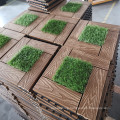 Hot sale garden grass DIY tile for outdoor decoration,Interlocking Artificial Grass Tile